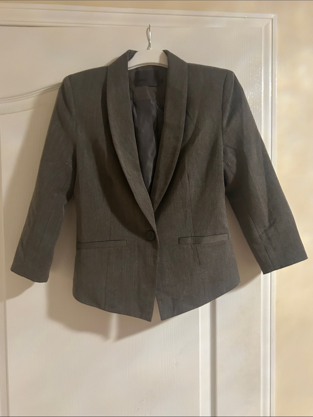 Minimum Gray Single-Button Women's Blazer